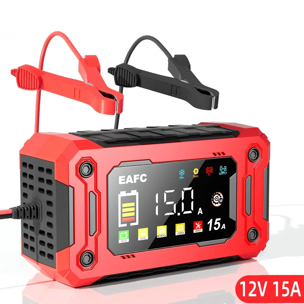 Newest 12V Car Battery Charger 15A/8A