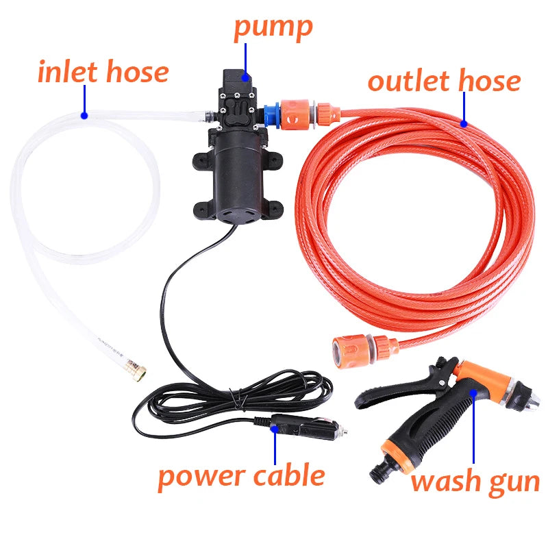 12V Portable Car Washer Gun Pump